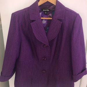 Gorgeous Purple Donna Kay Women's Size 10 Blazer